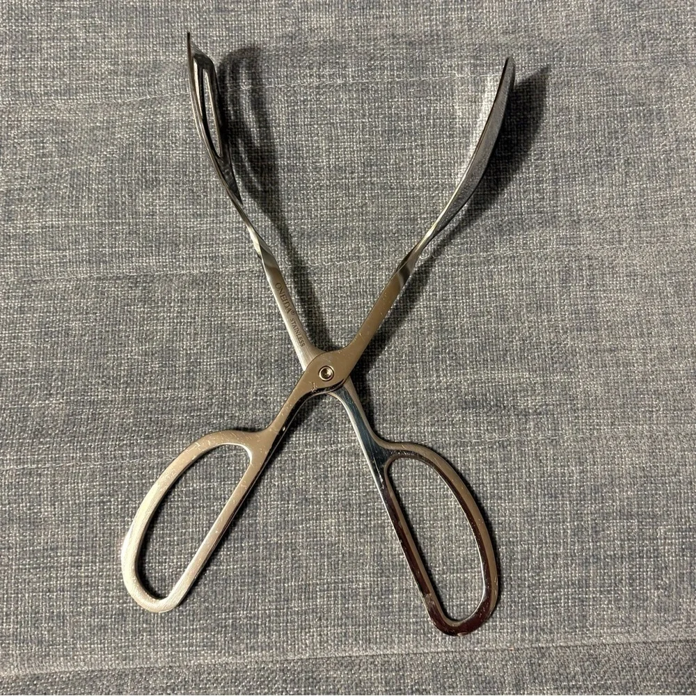 Oneida Silver Kitchen Tongs